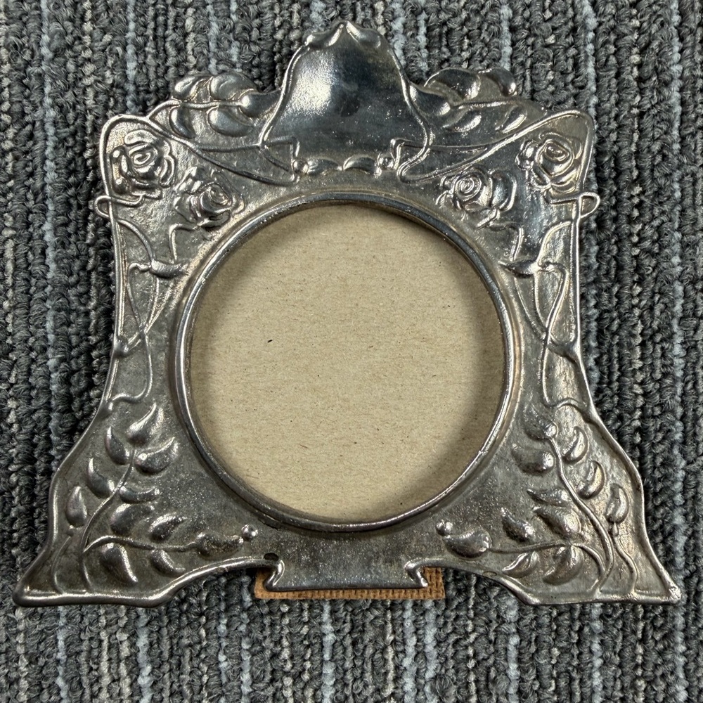Vintage Edwardian Art Deco Heavy Embossed Picture Frame - Elegant Home Accent